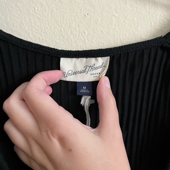 Long Sleeve Ribbed Wrap Top - Picture 5 of 7